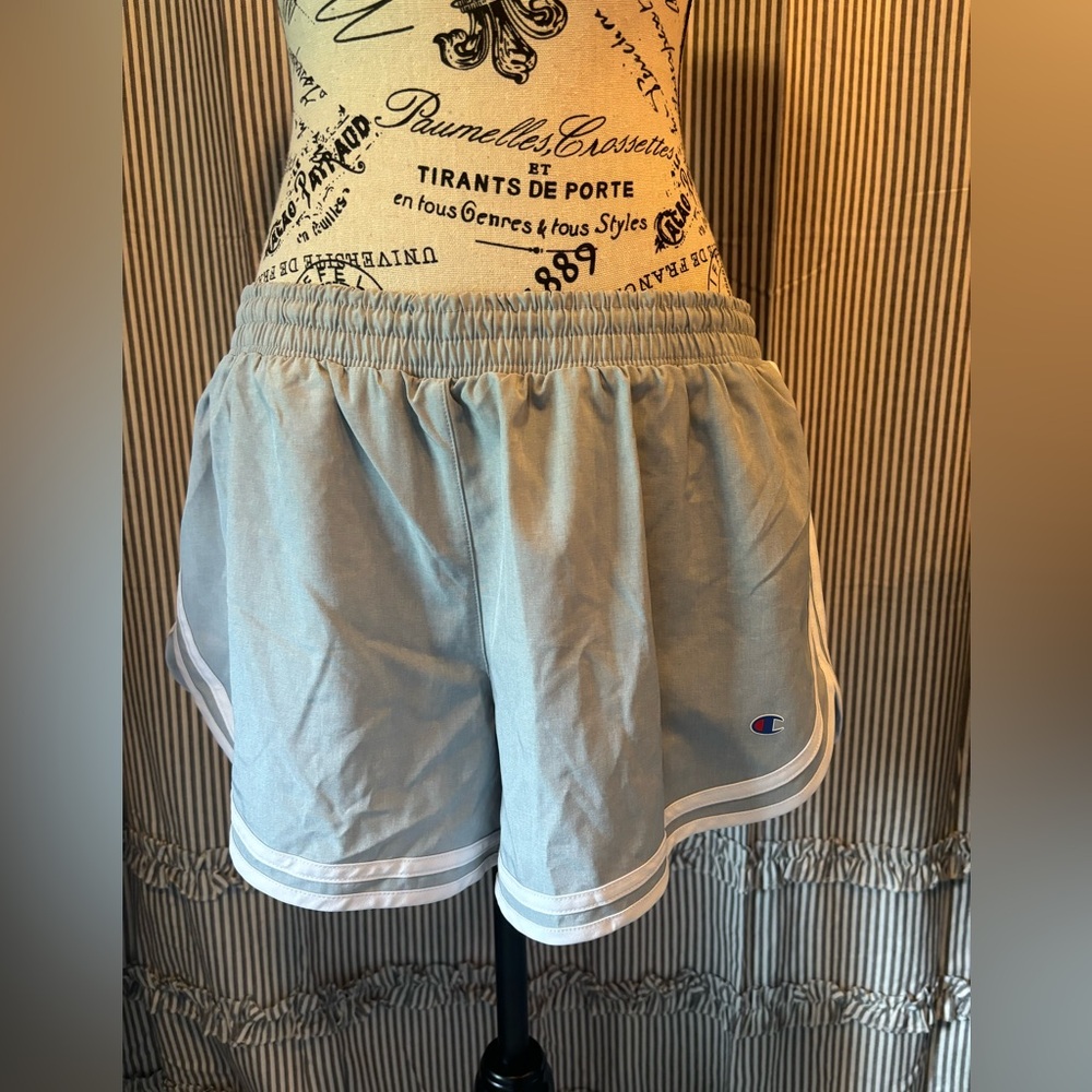 Champion light grey women’s athletic shorts